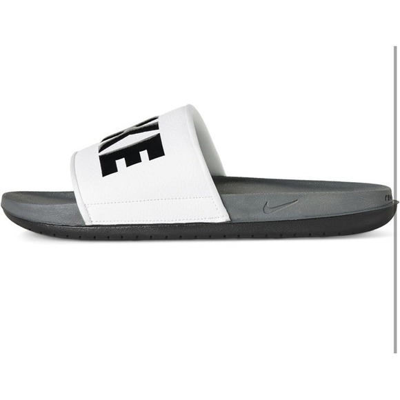 Men's Nike Offcourt Slide Dark Grey/Black-White (BQ4639 001) Size 12 - Picture 7 of 9